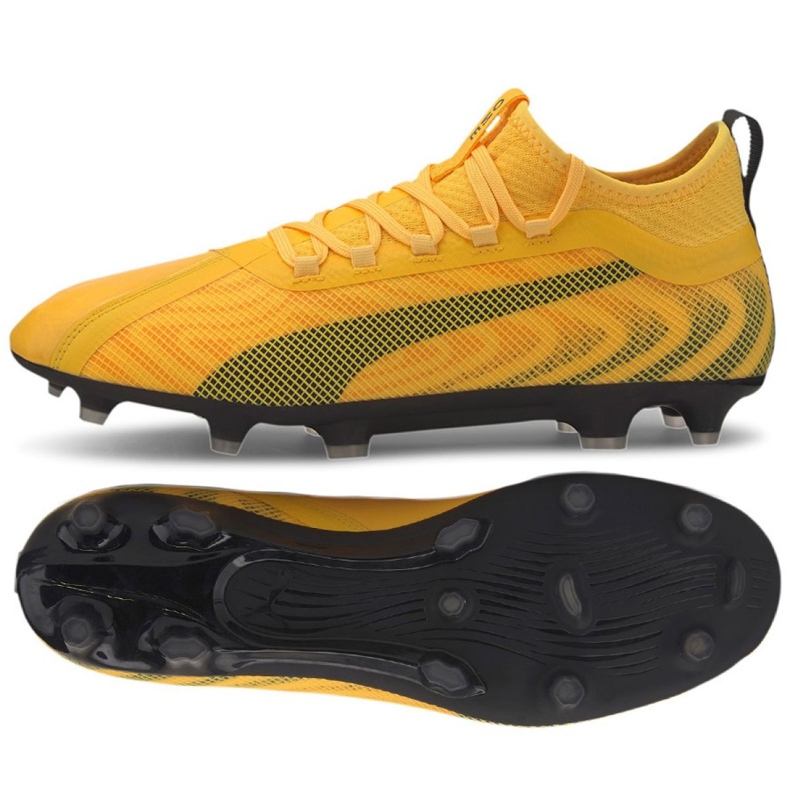 Chuteira Puma One 20,2 Fg Ag M 105823 01 amarelo amarelo