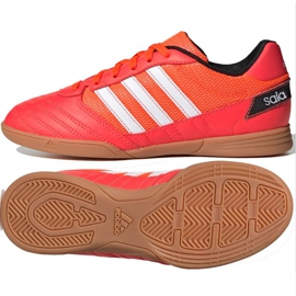 Sapatos de interior adidas Super Sala Jr FV2639 vermelho laranjas e tintos