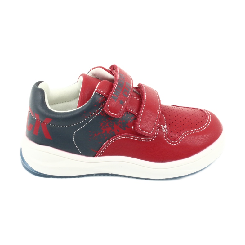 American Club Sapatos esportivos de velcro azul vermelho/azul marinho