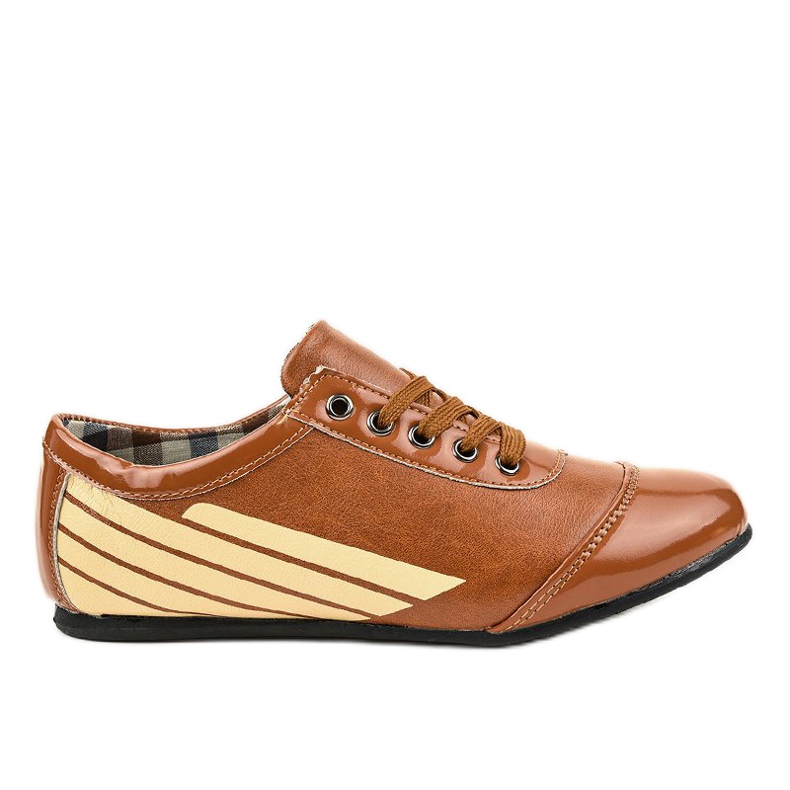 Sapatos clássicos de jazz marrom 028-1 castanho