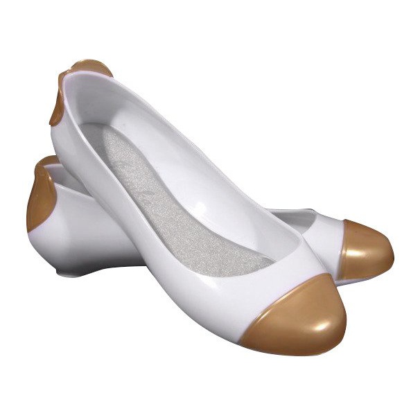 Bailarinas Meliski 104 Gold branco amarelo