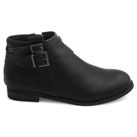 Botas Openwork com zíper H208 Preto