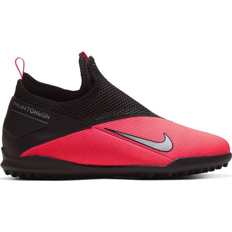 Chuteiras Nike Phantom Vsn 2 Academy Df Tf Jr CD4078 606 vermelho laranjas e tintos