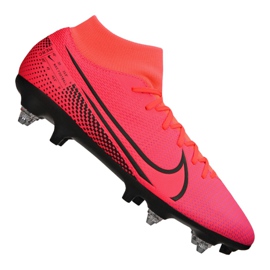 Sapato Nike Superfly 7 Academy SG-Pro Ac M BQ9141-606 rosa vermelho