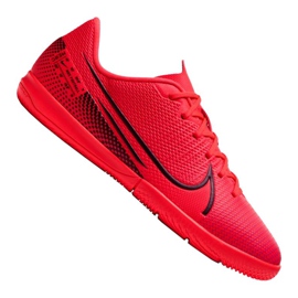 Sapato Nike Vapor 13 Academy Ic Jr AT8137-606 vermelho laranjas e vermelhos