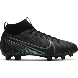 Chuteiras Nike Mercurial Superfly 7 Academy FG / MG Jr AT8120-010 preto preto Chuteiras Nike Mercurial Superfly 7 Academy FG / MG Jr AT8120-010 preto preto