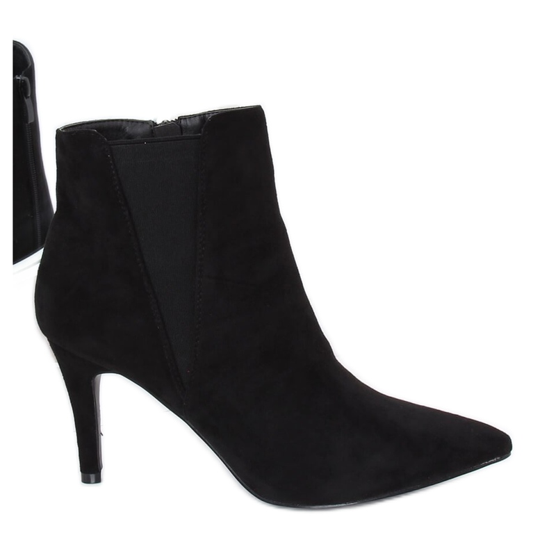 Botas pretas Chelsea camurça preta TX-1852 preta preto