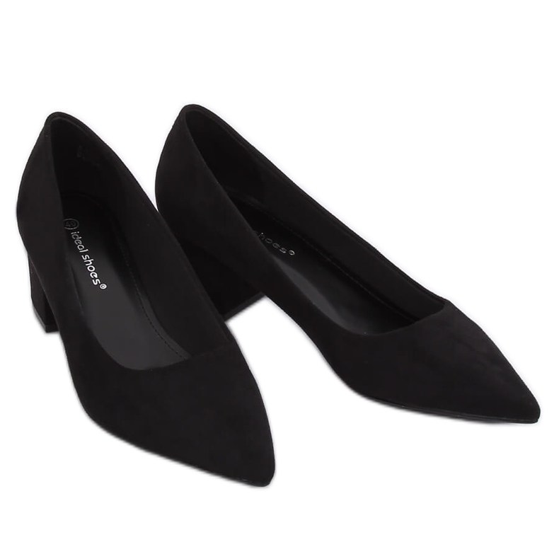 Bombas de salto baixo preto A-3370 preto