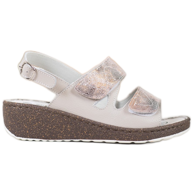 Goodin Sandálias de Couro Confortáveis multicolorido