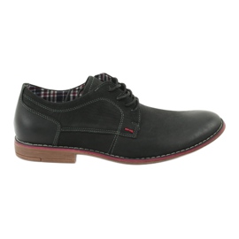 Sapatos de homem American Club CY01 com atacadores pretos