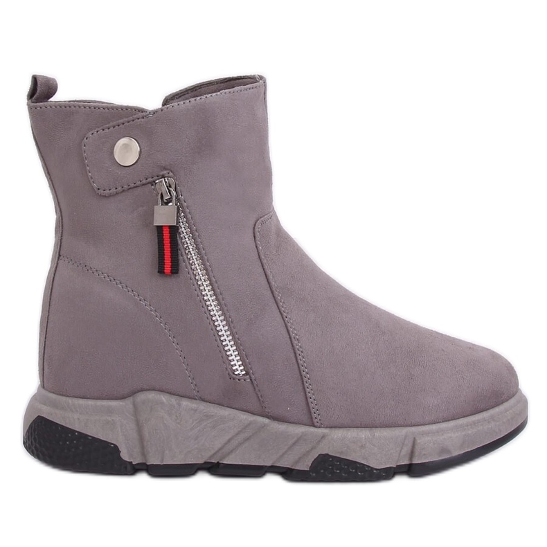 Botas cinza em um estilo esportivo cinza SJ1938 Gray II Quality