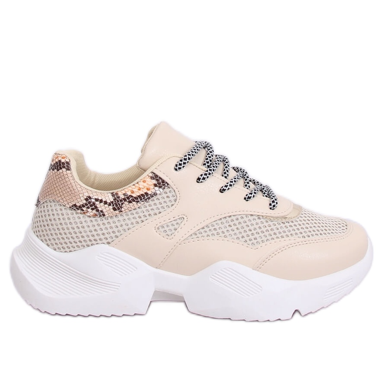 Sapatos esportivos femininos bege BL192P Beige