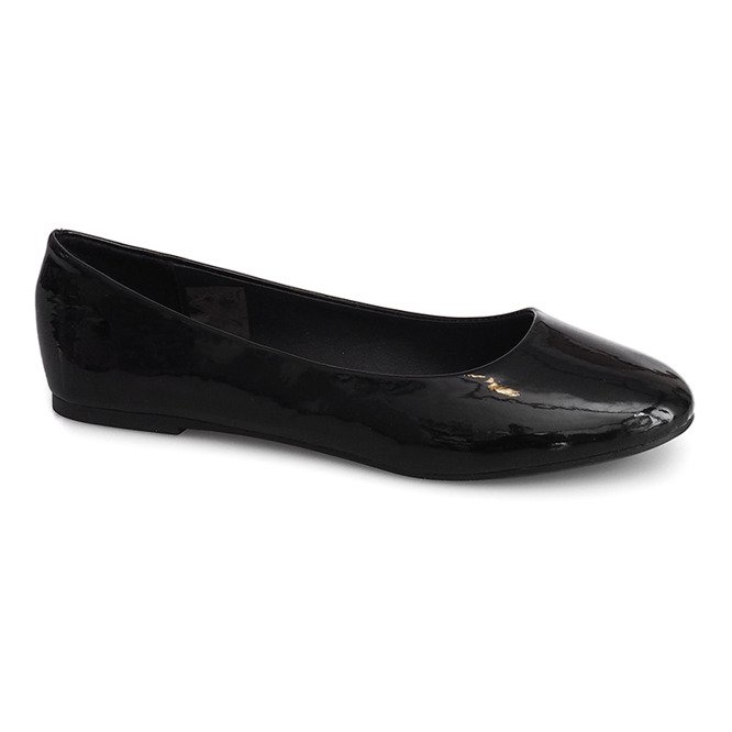 Bailarinas lacadas ZP-47A Preto