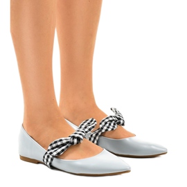 Bailarinas azuis com cordões e arcos NK07P azul Bailarinas azuis com cordões e arcos NK07P azul