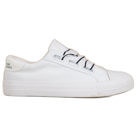 SHELOVET Tênis Têxteis Confortáveis branco