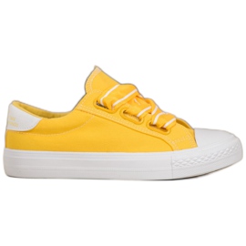 SHELOVET Tênis Têxteis Confortáveis amarelo SHELOVET Tênis Têxteis Confortáveis amarelo