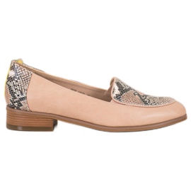 Mocassins Snake Print VINCEZA marrom