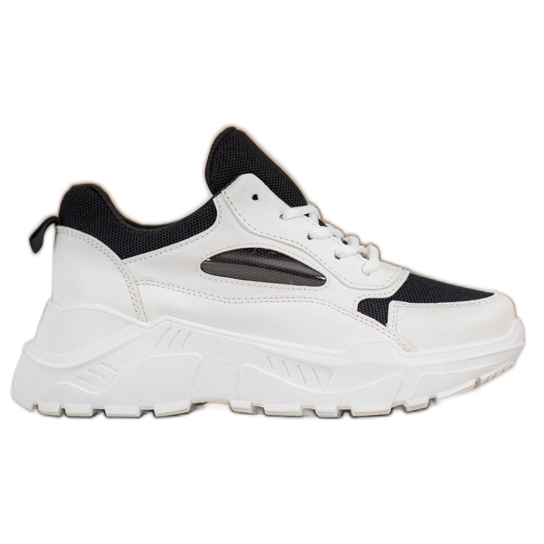 SHELOVET Tênis Confortáveis branco preto