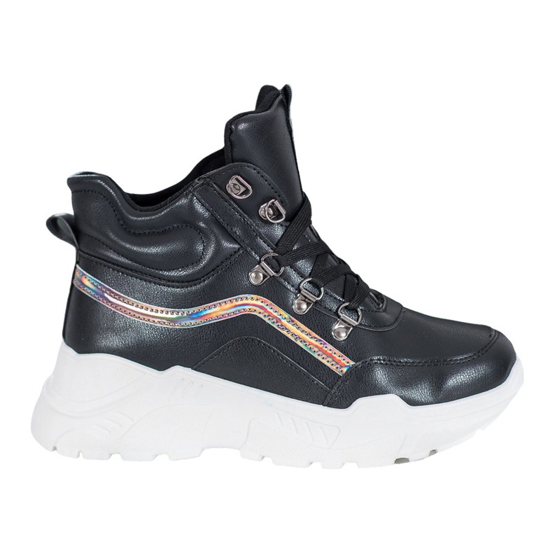 Ideal Shoes Botas da moda preto