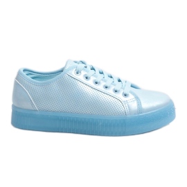 Tênis creepers feminino azul F-2969 Tênis creepers feminino azul F-2969