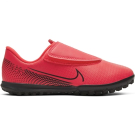 Chuteiras Nike Mercurial Vapor 13 Club Tf PS (V) Jr AT8178-606 vermelho vermelho