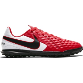Chuteiras de futebol Nike Tiempo Legend 8 Club Tf Jr AT5883-606 vermelho vermelho