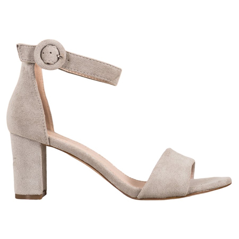 Evento Sandálias clássicas de salto alto cinza