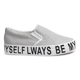 Slip On Glitter E22 cinza