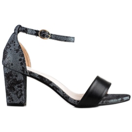 Goodin Sandálias Elegantes Com Rendas preto