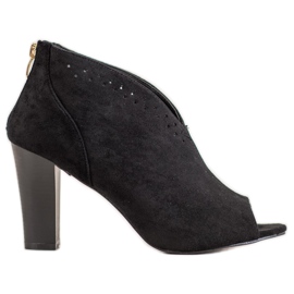 Botas Open Toe VINCEZA preto