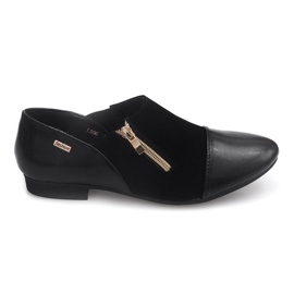 Sapatos Clássicos Com Zíper LS96 Preto