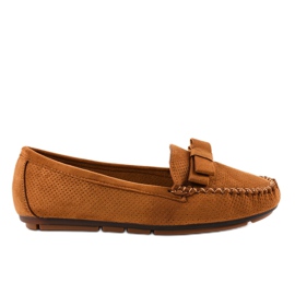 Mocassins marrons com laço 9F150 marrom