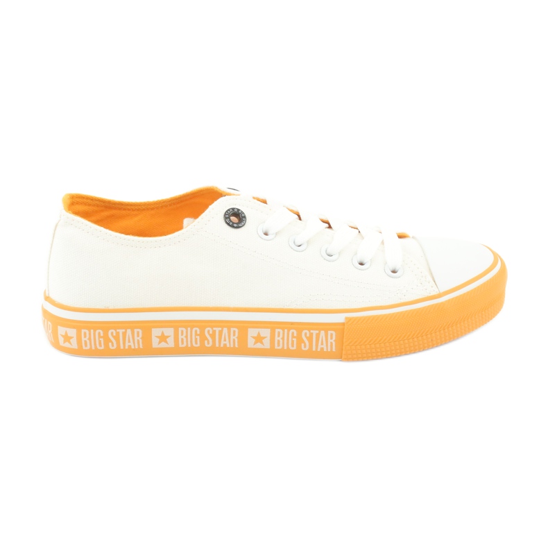 Tênis com sola amarela Big Star FF274234, branco