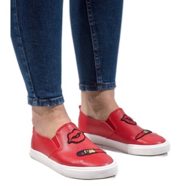 Tênis vermelho com estampas G1202A-4 Tênis vermelho com estampas G1202A-4