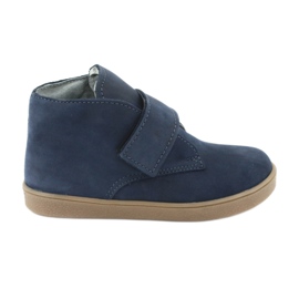 Botas de velcro Mazurek 1101 azul marinho