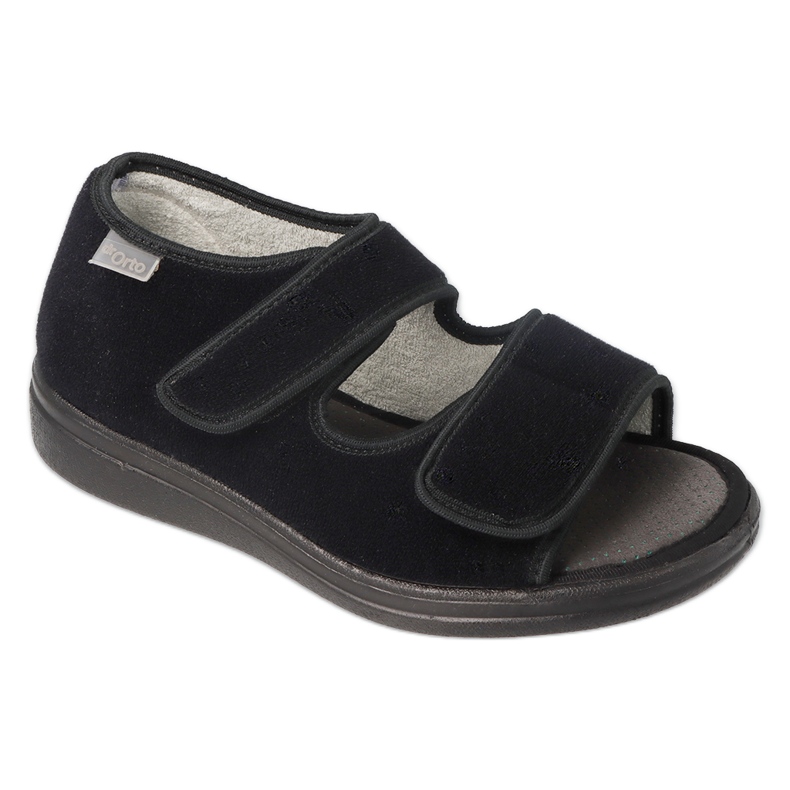 Dr. ORTO Sandálias de velcro masculinas de Befado 070M001 preto