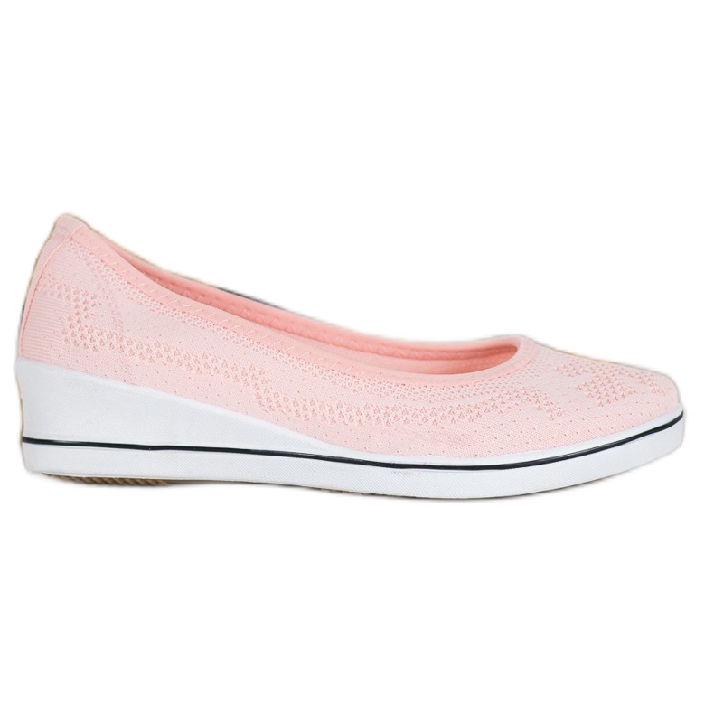 Super Me Bailarina a céu aberto na cunha rosa