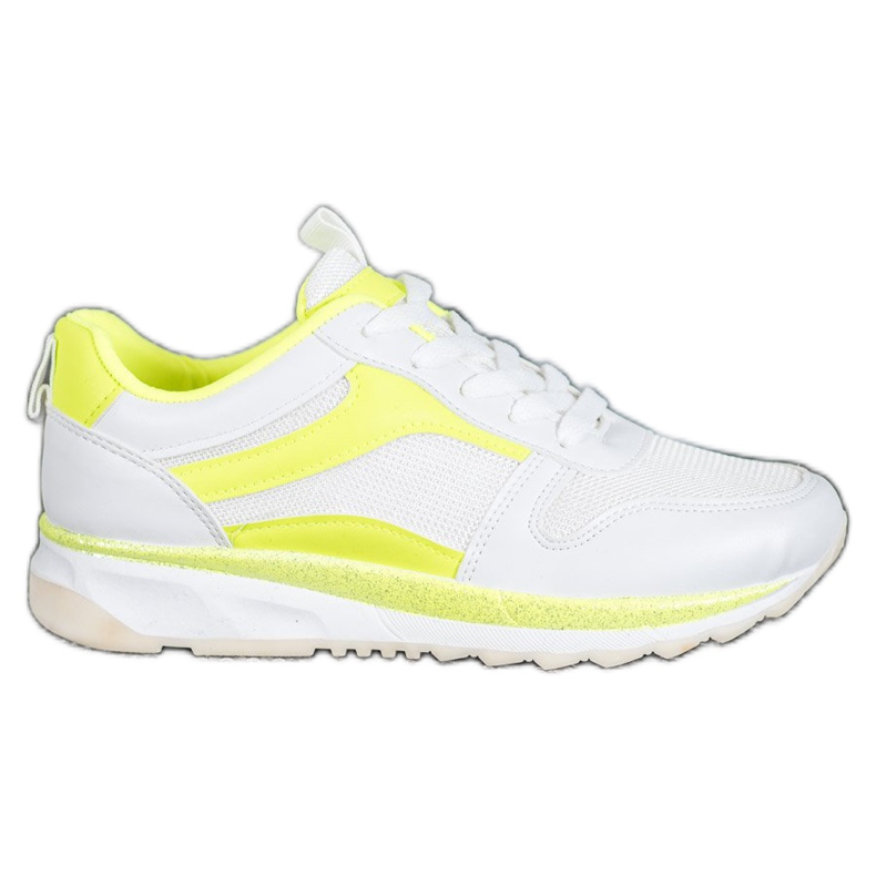 SHELOVET Sapatos brancos amarrados