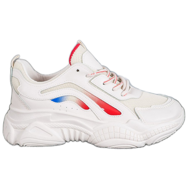 SHELOVET Tênis da moda na plataforma branco