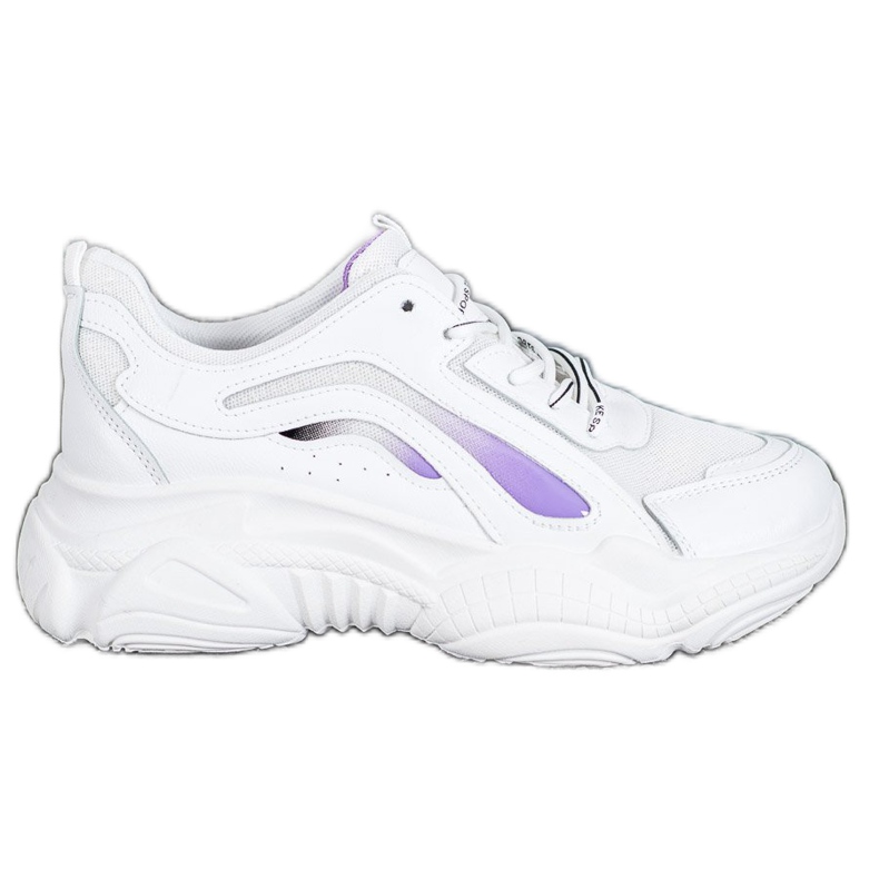 SHELOVET Tênis da moda na plataforma branco