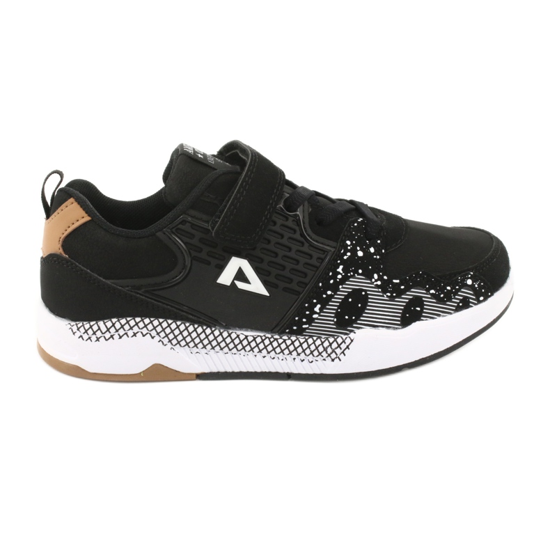 American Club Sapatos esportivos infantis de clube americano BS03 preto branco