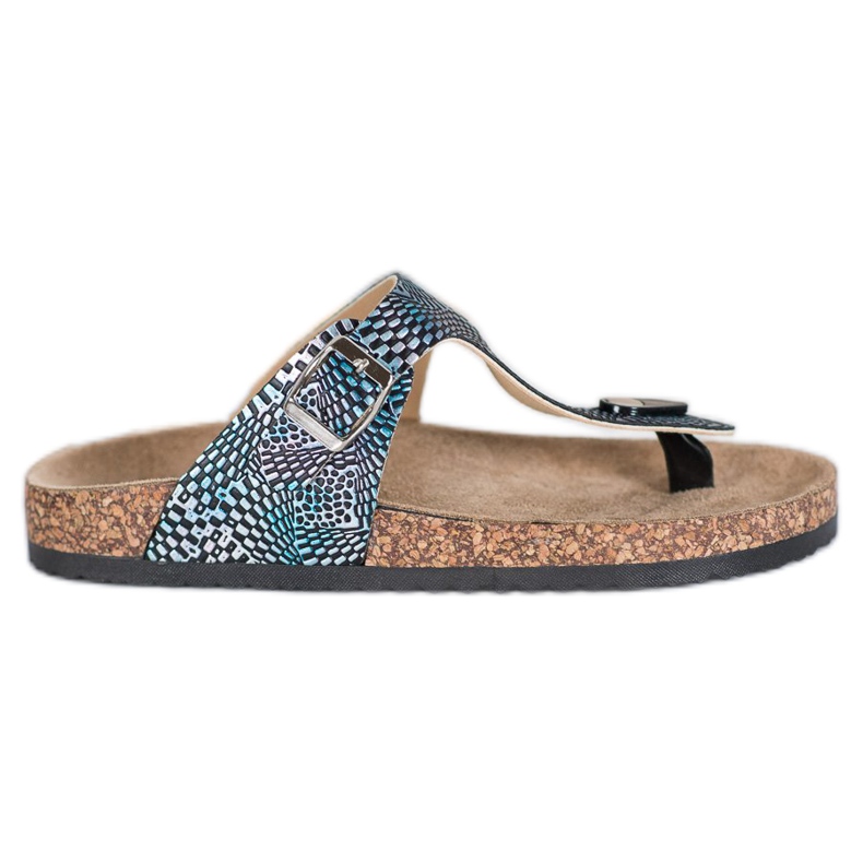 Evento Flip-flops com um padrão multicolorido