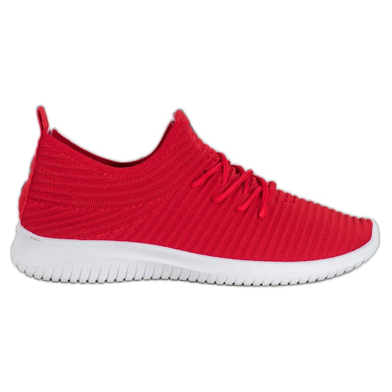 SHELOVET Sapatos Têxteis Deslizantes vermelho