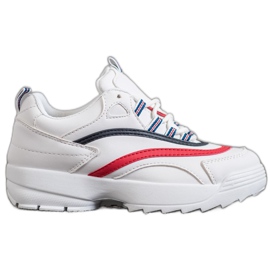 Weide Sapatos da moda na plataforma branco