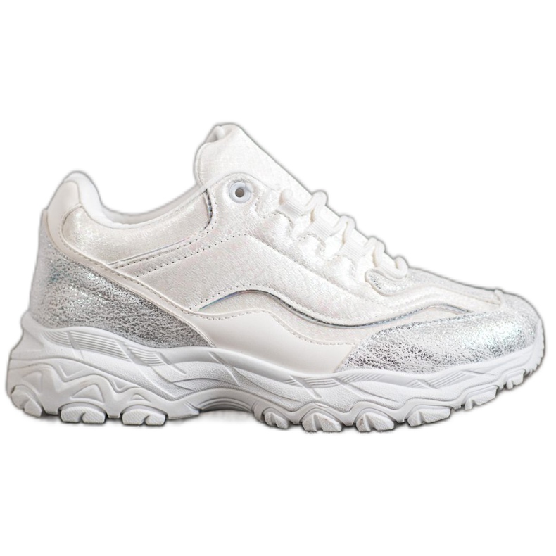 Small Swan Tênis Branco Estiloso