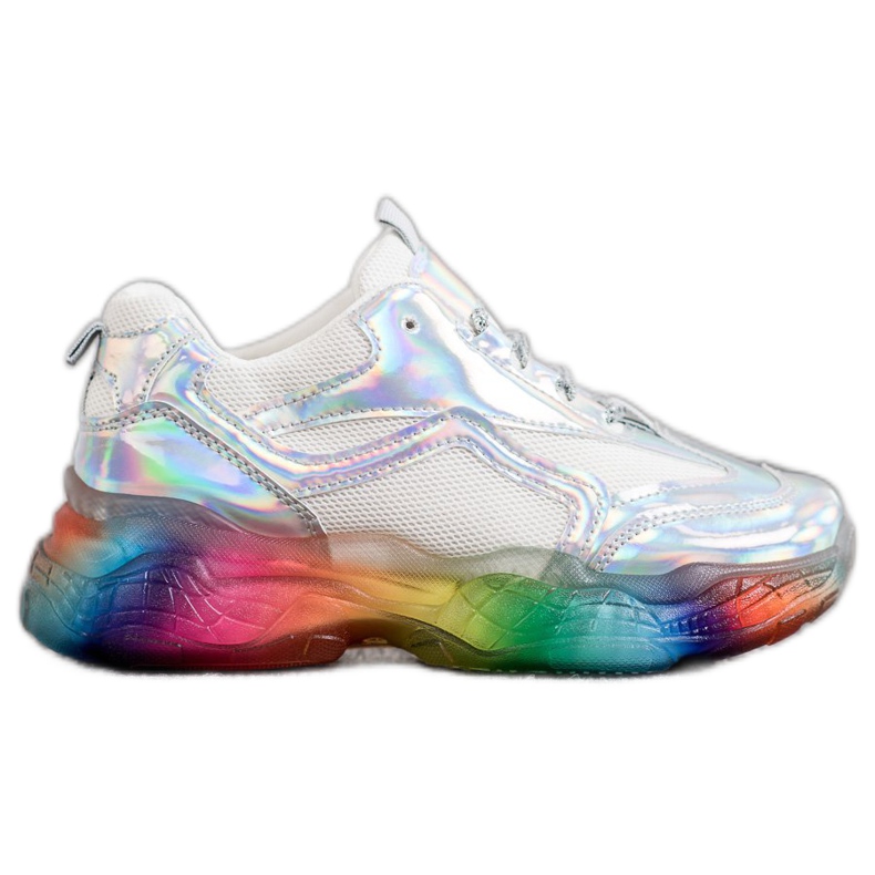 Weide Tênis Com Sola Colorida cinza multicolorido