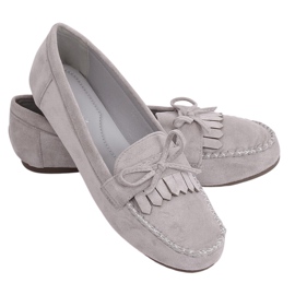 Mocassins femininos Grey Classic 77-202 Grey cinza