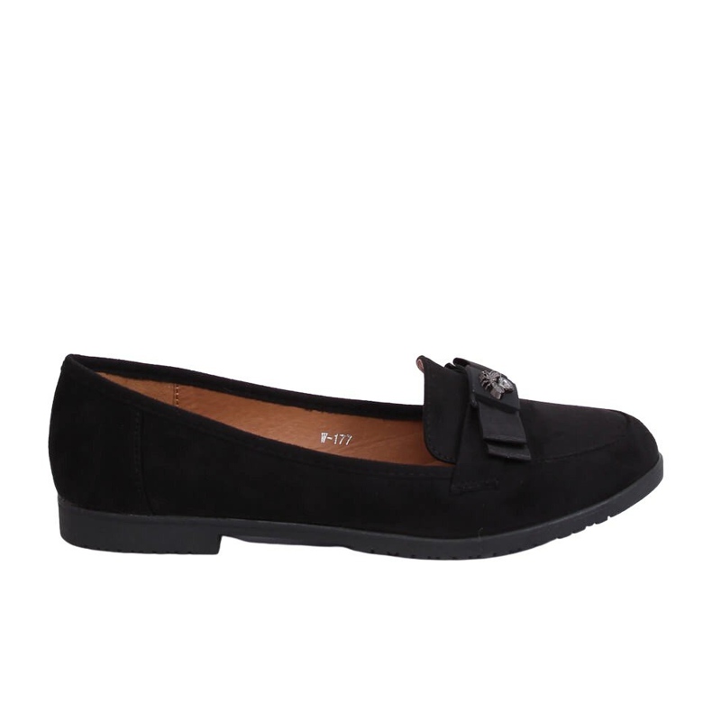 Mocassins femininos negros W-177 Preto