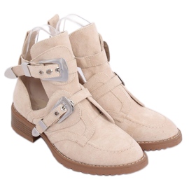 Recorte botas bege ZE01P Bege