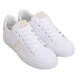 Tênis feminino branco K-388 WHITE / GOLD Tênis feminino branco K-388 WHITE / GOLD